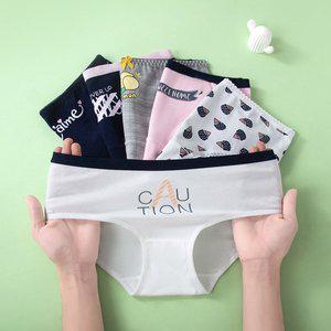 [보생언더웨어]주니어 여아 면스판 삼각팬티 6종세트 RWP000