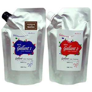 갤런트 웰빙저자극 염색약 총1000g 오징어먹물 염색 자연갈색