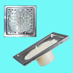 백년트랩 사각스텐커버 유가 일체형-바닥 하수구 교체공사 냄새 악취 차단 배수구캡