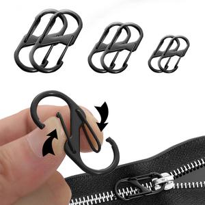 [셀러스토리]  셀프 수선 체인 고리 대/중/소 6개 가방끈 길이 조절 및 지퍼 손잡이 겸용 점퍼 의류 가방 파우치 셀프 수선