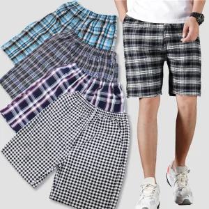 남여공용 5부체크바지 타탄체크 반바지 여름