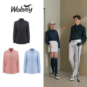 [최초가 99000원][Wolsey] 울시 여성 우븐 스트레치 올데이 셔츠 3종