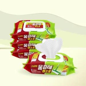 고급형 물걸레 청소포 25매 중형 x 4개 / 청소 물티슈