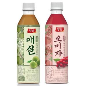 [동원] 양반 오미자차 500ml 12입 + 매실차 500ml 12입.