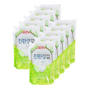 애경 트리오 베이킹소다 담은 친환경 주방세제 라임향 1.2L 10개 설거지