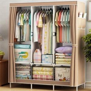 [라일리] Rly 헹거 간이 조립식 비키니 커버 부직포 미니 옷장 철제