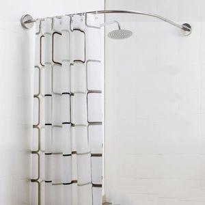 키밍 무타공 코너 샤워커튼봉 ㄱ자 길이조절 화장실