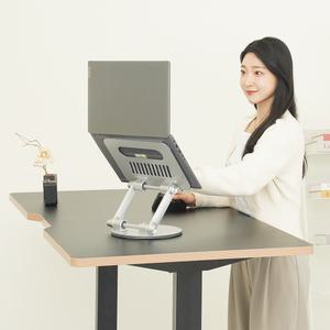 덱스탑 모션데스크 전용 상판 NEW BLACK (1600/U컷)