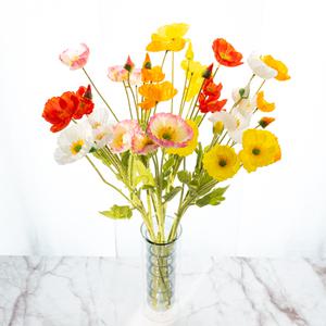 할메이드 생화같은 조화 꽃 hf19 양귀비 5p