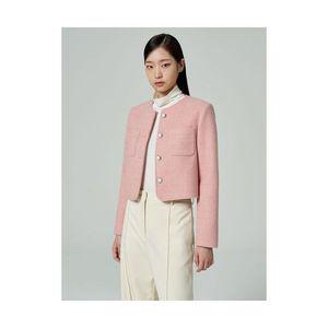 8SECONDS 에잇세컨즈 울라이크 라운드넥 재킷 핑크 323911LY8Y