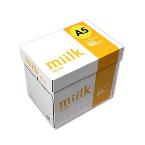 밀크베이지 복사지 A5용지 (A4 아님) 미색용지 1BOX(5000매) (A4 절반)