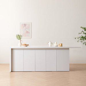 [기타]베라 수납형 아일랜드 홈바 유리 식탁 테이블 조리대 주방 높이 720 900 베이킹 작업대 2인 4인