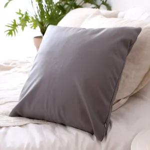 리드홈 북유럽 레오 가죽 쇼파쿠션 솜포함 다크그레이 45x45cm