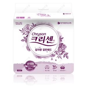 크리센 일반형 일자 소변용 요실금 패드 성인용 기저귀 240매 1박스 (30매X8팩)