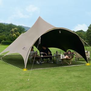 모비가든 블랙코팅 캠핑 초대형 그늘막 쉘터 헥사 하비 타프 타프쉘 4.8x4M