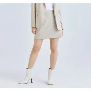 [미쏘][미쏘] 체크 A라인 미니스커트 (MIWWHB312G-T)