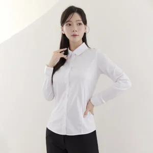 [더웨이나인]고급 여자 흰남방 여성 남방 면접 복장 유니폼 베이직 블라우스 상의 깔끔한 기본 화이트 셔츠
