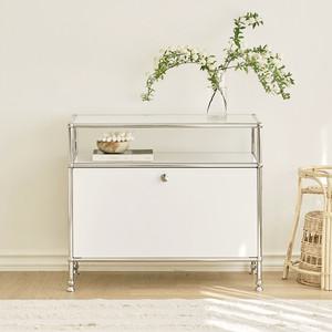 [국내제작] 아씨방가구 바인 미드센츄리 틈새 철제 선반 모듈 수납장