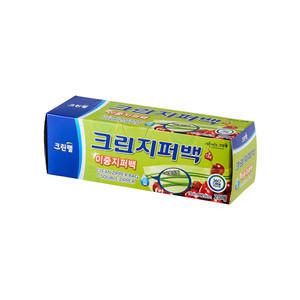 크린이중 지퍼백 소 18cmX20cm,20매
