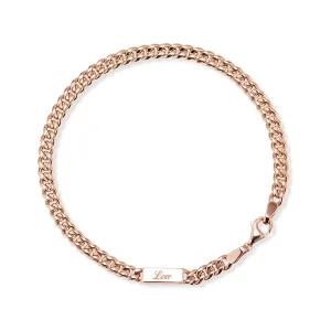 14k 데일리 민체인 이니셜 팔찌(15~17cm)