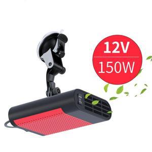 [제이큐]차량용 공기정화 온풍기 난방 히터 흡착 레드