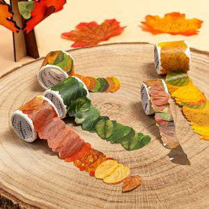 [민화샵] 낙엽 마스킹 테이프 5종 세트 패키지 가을 만들기 다이어리 꾸미기