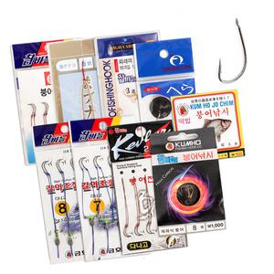 금호조침 민물낚시 바늘 채비 모음/1500원-3000원대 채비 훅을 골라골라 500원에 추가할인 붕어 잉어 향어