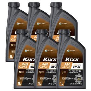 GS 킥스 파오 엔진 C2/C3 0W30 1L x6개 /AWS