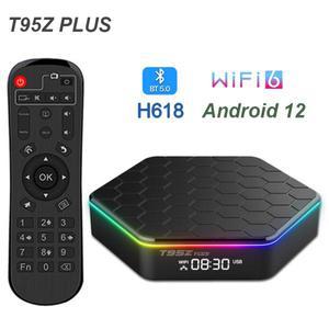 최신 T95Z 플러스 스마트 TV 박스 안드로이드 12 와이파이 6 올위너 H618 쿼드 코어 6K HD BT5.0 4G 64G 미