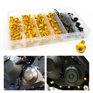 범용 오토바이 페어링 볼트 나사 너트 키트, 차체 액세서리, 혼다 스티드 600 Vlx400 클러치 슈퍼 커브 110