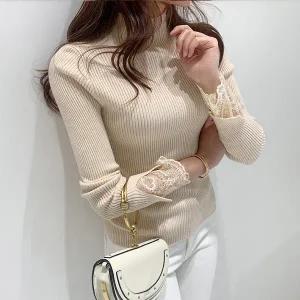 [미나그램] 샤논 레이스 폴라 니트