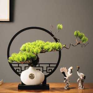 청짜보 분재 정원 승진 소형 소나무 인조 장식