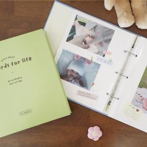 [오첵] 중형 바인더 접착식 사진앨범 포토북 콜렉트북