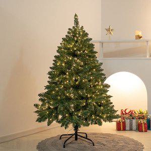 [플라워트리]크리스마스 트리 나무 무장식 고급 풍성한 몬타나 120cm (우산식) 전나무 PVC 소품 데코 꾸...