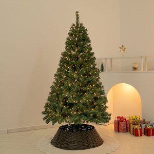 [플라워트리]크리스마스 트리 나무 무장식 고급 숲속 PVC 150cm (우산식) 전나무 매장 소품 데코 꾸미기...