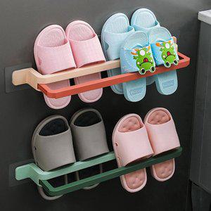 [기타][POIPOI] 무타공 실내화 걸이 정리대 슈즈렉 다용도 거치대 신발 수건  냄비뚜껑 거치랙