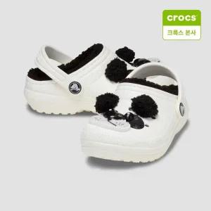 갤러리아 [크록스 본사](키즈) 클래식 라인드 아이엠 판다베어 클로그 210395-