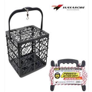 낚시조아- 하야로비 HY410R 모아카고+25m로프/집어통 카고통 선상 좌대 모아카고 로프자세 포함 대형 카고