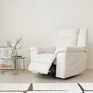 [마루이] 에센셜 전동 리클라이너 기능성 방수 소파 1인_아쿠아텍스 패브릭 크림