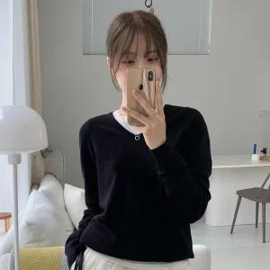 [wool#홀가먼트니트]그레이스 브이넥 니트