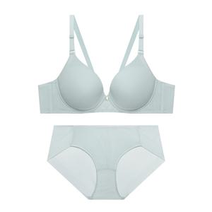 트라이엄프 풀컵 스트레치 와이어 블루그레이 브라 팬티 세트