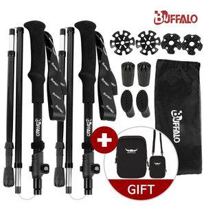 [버팔로] 초경량 3K 하이퍼 카본 폴딩 등산스틱 2개세트