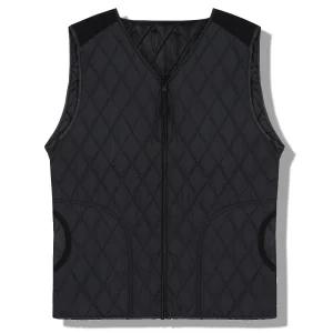 남성 윈필드 경량 패딩조끼 퀼팅 브이넥 베스트 빅사이즈