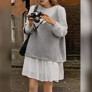 핫핑 레이어드조끼 브이넥 니트 뷔스티에