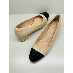 [갤러리아] 고세 데일리 여성 심플 배색 투톤 펌프스 GKP4F009 베이지 4cm