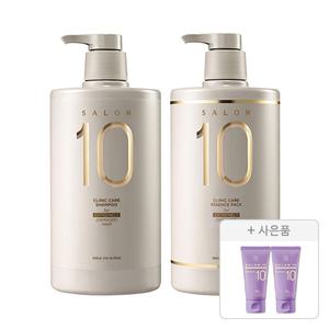 미쟝센 살롱10 극손상용 에센스팩 , 990ml, 1개 + 극손상용 샴푸, 990ml ,1개 + 증정 ( 프로페셔널 시카 프로틴 트리트먼트, 70ml, 2개)