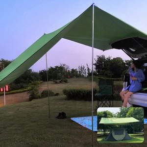 캠핑 대형천막 그늘막 렉타 사각 타프 내마모성 이중 방수 방풍 자외선차단 코팅 원단