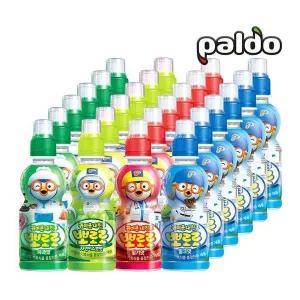 팔도 뽀로로 음료수 235ml 4종 혼합 24입 (밀크6 + 딸기6 사과6 샤인머스캣6)