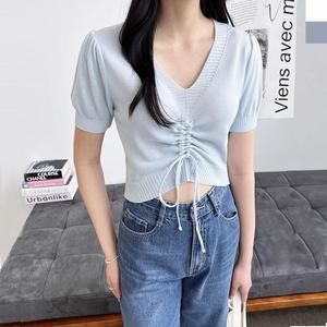 [오노마] ONM 여자썸머스트링브이반팔니트