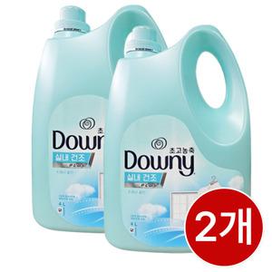 다우니 실내건조 대용량 섬유유연제 4L x 2개 고농축 냄새 제거 유연제